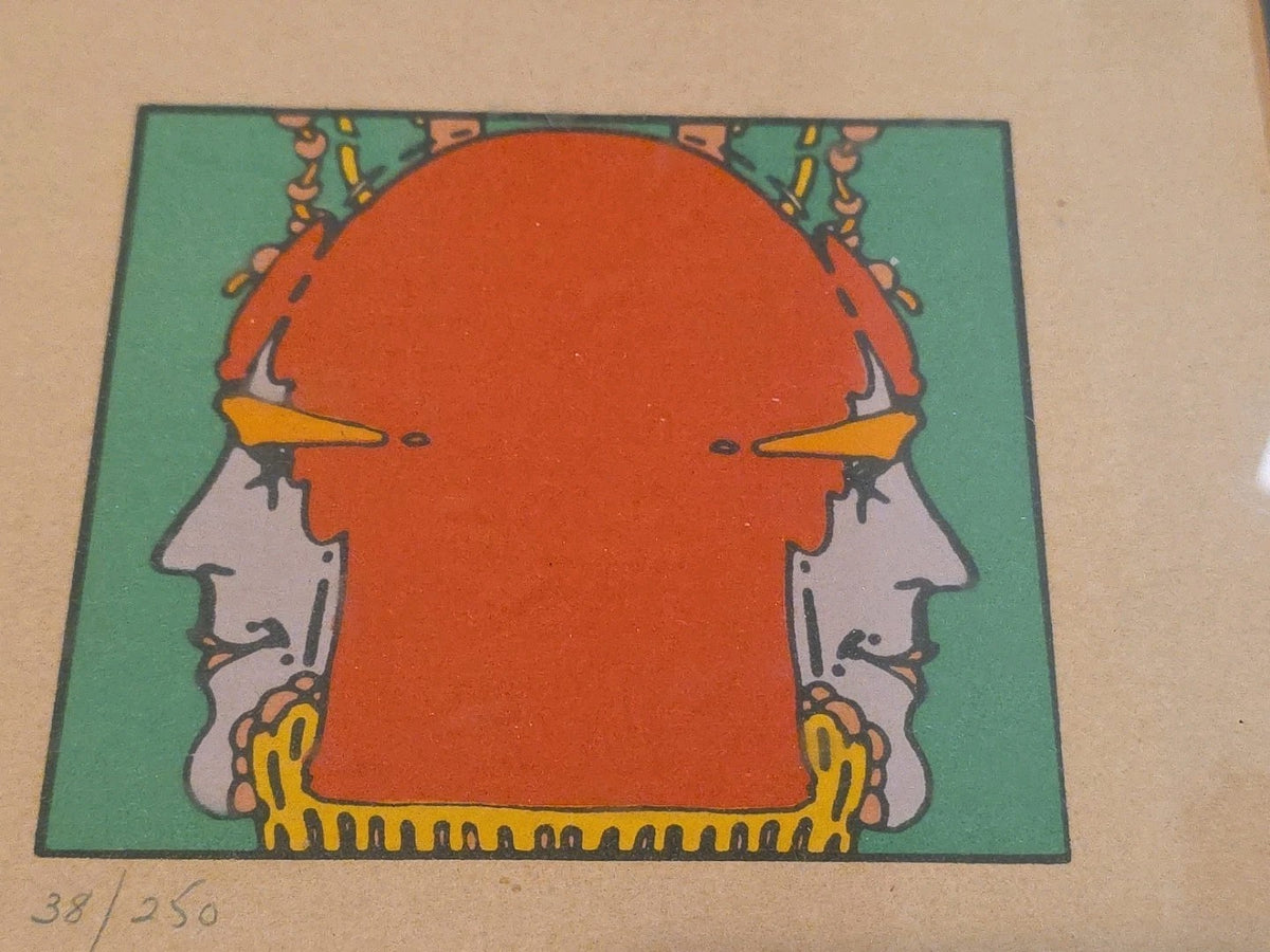 1970's Peter Max    "Seeing Everything"  Lito 14" x 14"