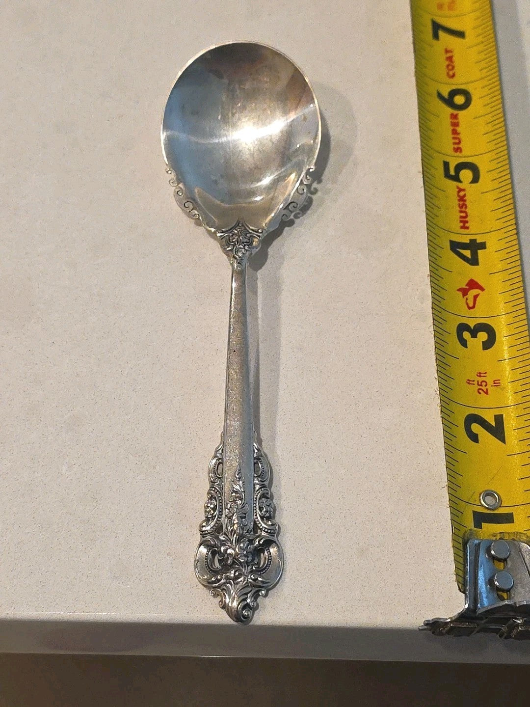 Wallace Grand Baroque Flatware Sugar Spoon 6 1/4" No Mono