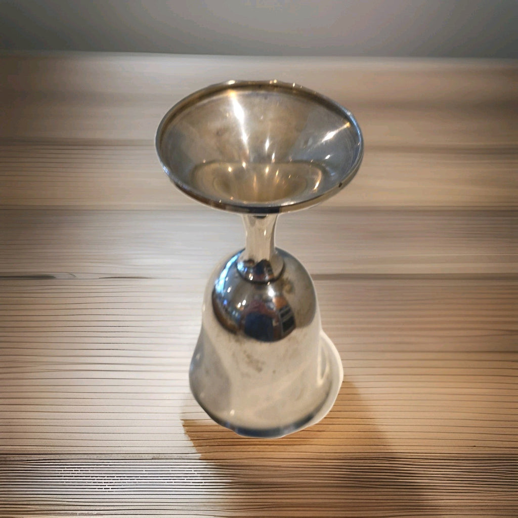112g National Silver Co. Sterling Water Goblet 6 3/4" Stamped "N.S. Co"