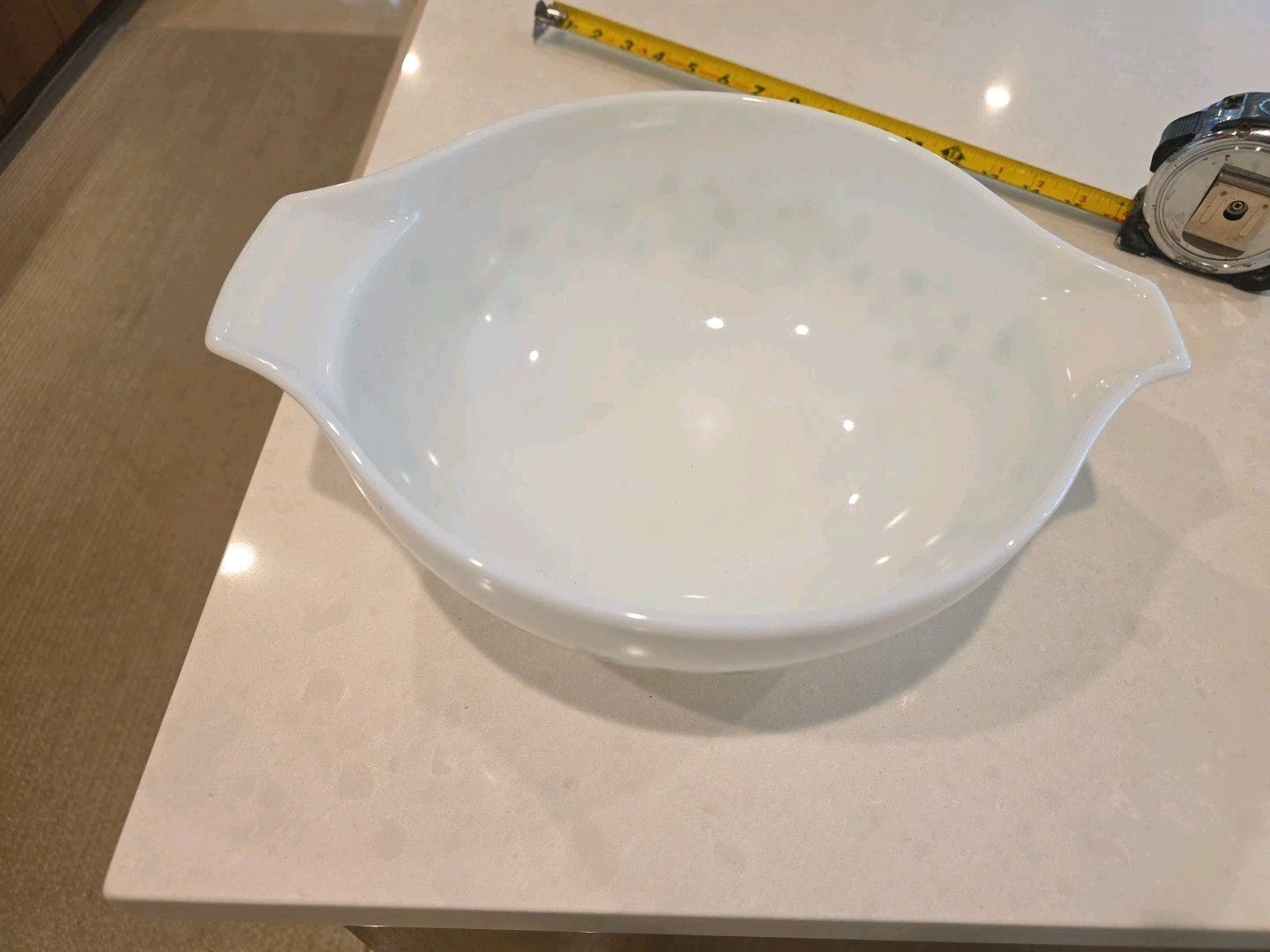 Vintage PYREX Ivy Pattern 4 QT Cinderella Mixing Bowl 444 1964
