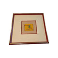 1970s Peter Max "Entering Yellow" Signed and Numbered Lithograph - Framed