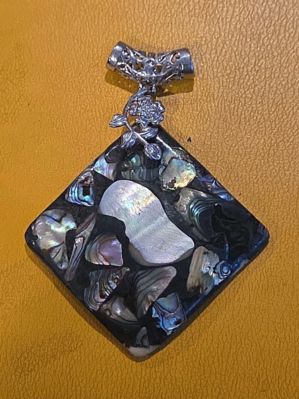 Rainbow Abalone Paua Shell Hearts & Pendant