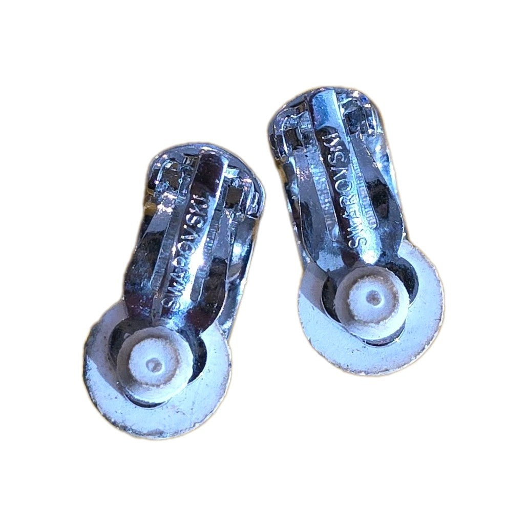 Swarovski Crystal Petite Huggie Hoop Clip Earrings