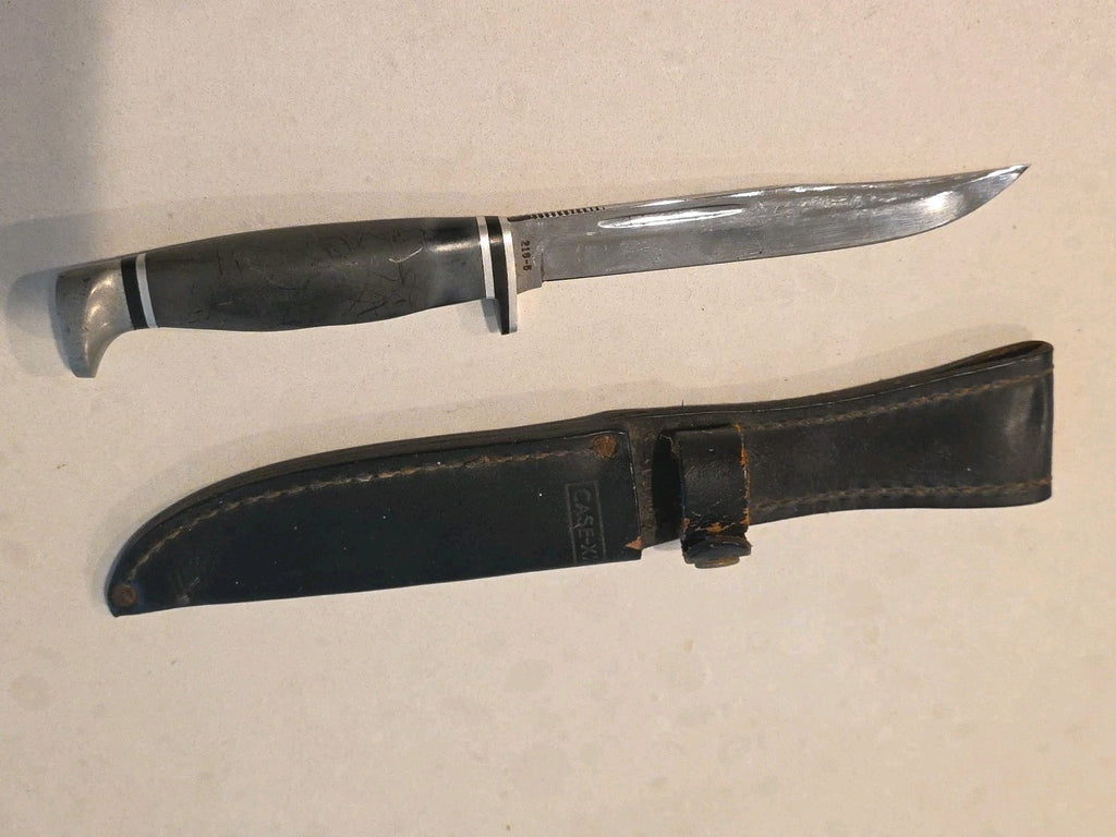 Vintage Case XX 216-5 Bowie Hunting Knife w/Sheath