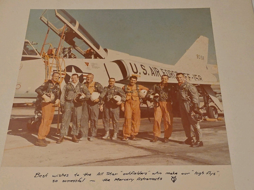 Rare Mercury 7 Astronauts Signed Photo