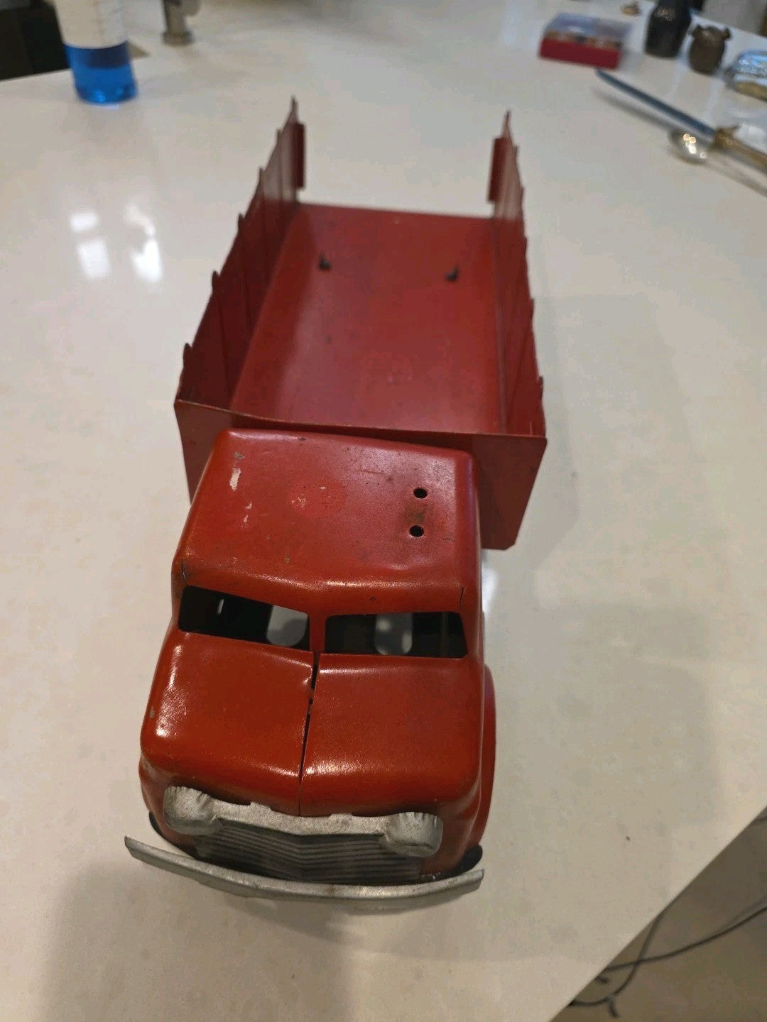 Vintage Marx Lazy Day Farms Pressed Steel Truck 18.5"