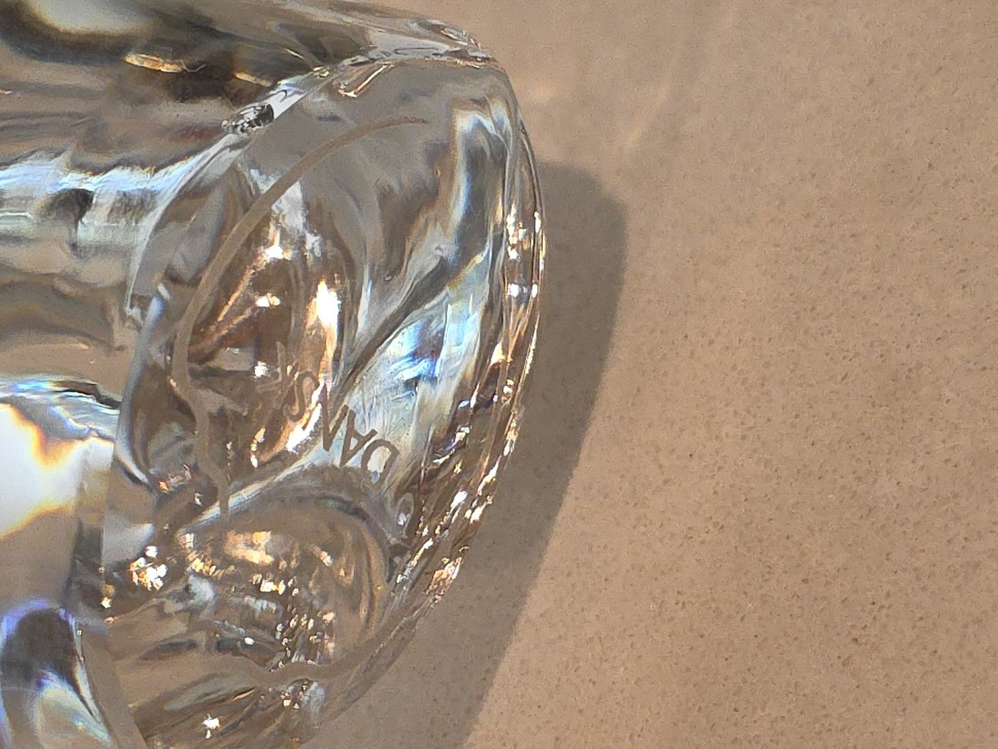 Dansk International Lead Crystal Glass Penguin Paperweight