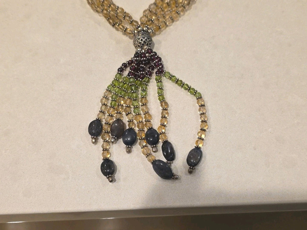 Heidi Daus Vintage Art Deco Style Asymmetrical Necklace