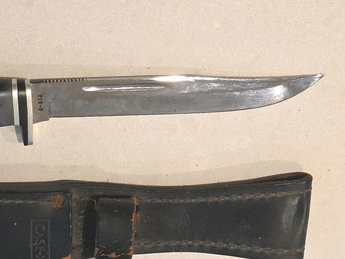 Vintage Case XX 216-5 Bowie Hunting Knife w/Sheath