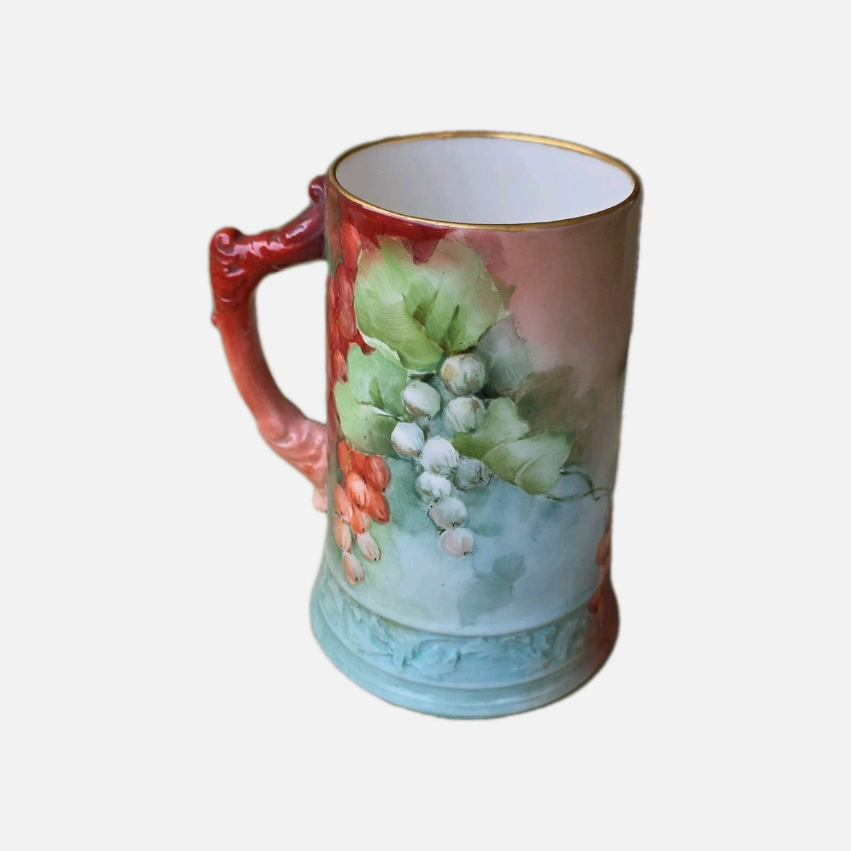 Lenox Belleek USA China Antique Hand Painted Tankard 1896-1906 VGC