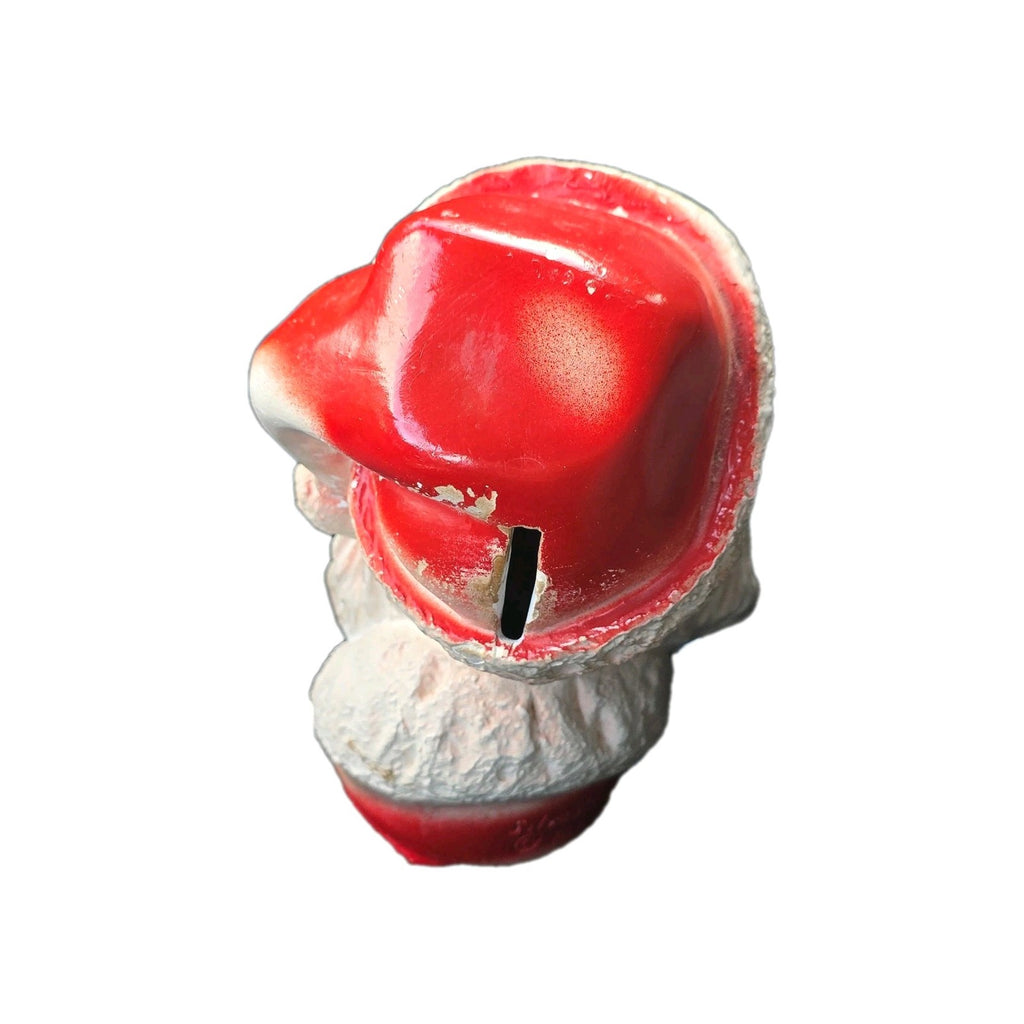 Vintage Awesome 1960 Santa Head Chalkware Bank By Silvestri Bros