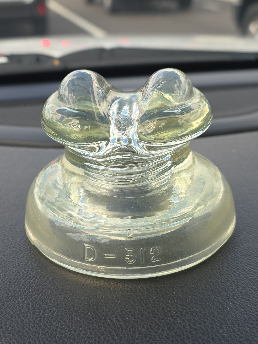 Vintage Hemingray D512 Glass Insulator Made In USA.