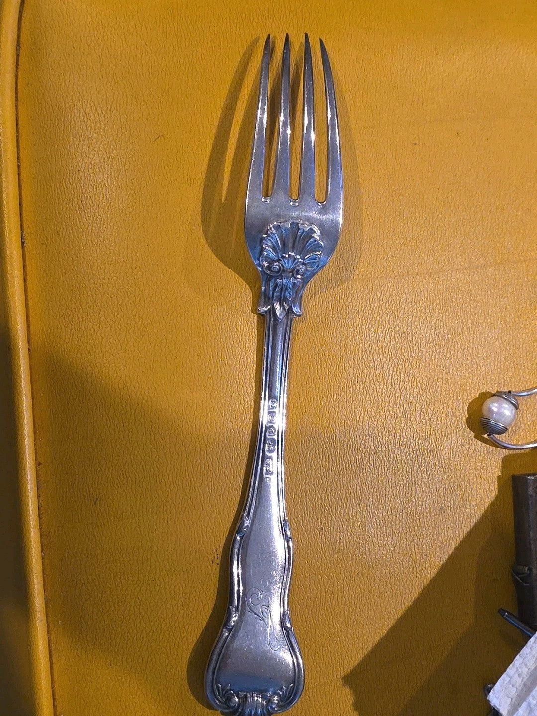 Fiddle Thread & Shell by William Eaton Sterling Silver Dinner Fork 8 1/8"