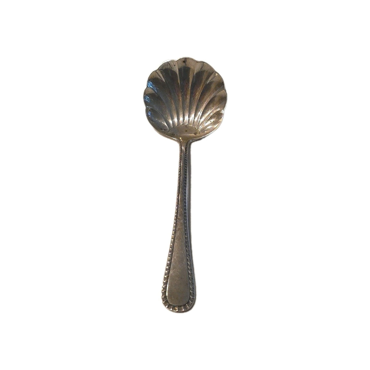 Buccellati  Italian Feather Sterling Silver Sugar Spoon  No Mono