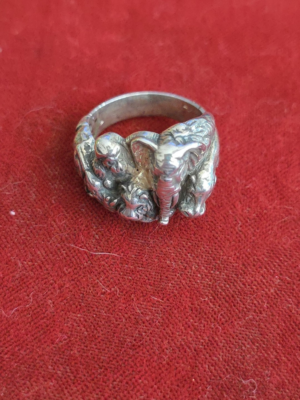 KABANA ANIMAL RING STERLING SILVER SIZE 6.25