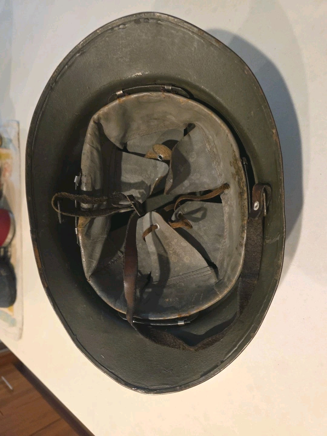 Belgian M1 Adrains World War II  Militray Combat Helmet