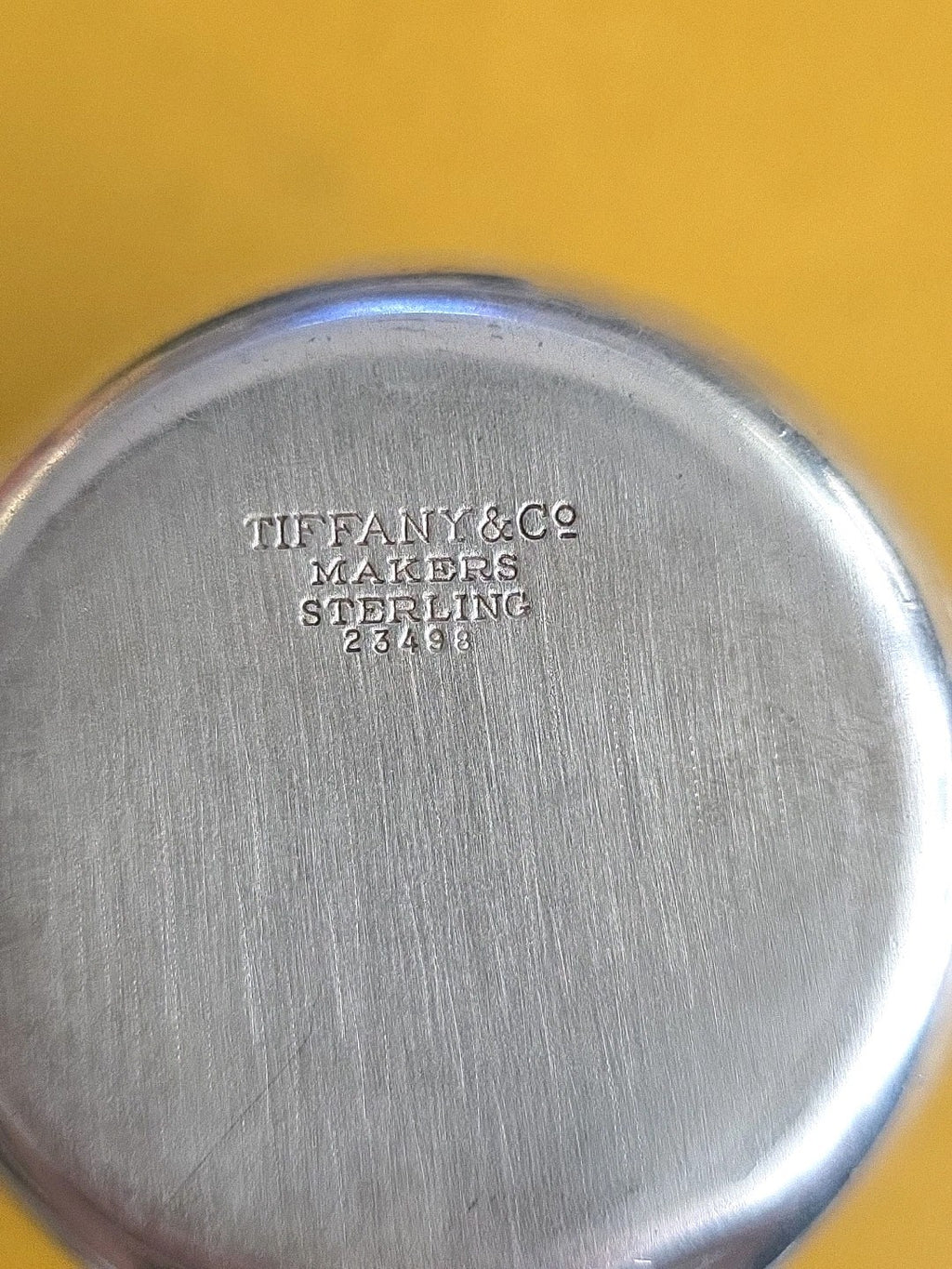 Vintage Tiffany&Co Makers Sterling Silver Baby Cup”23498” Monogram