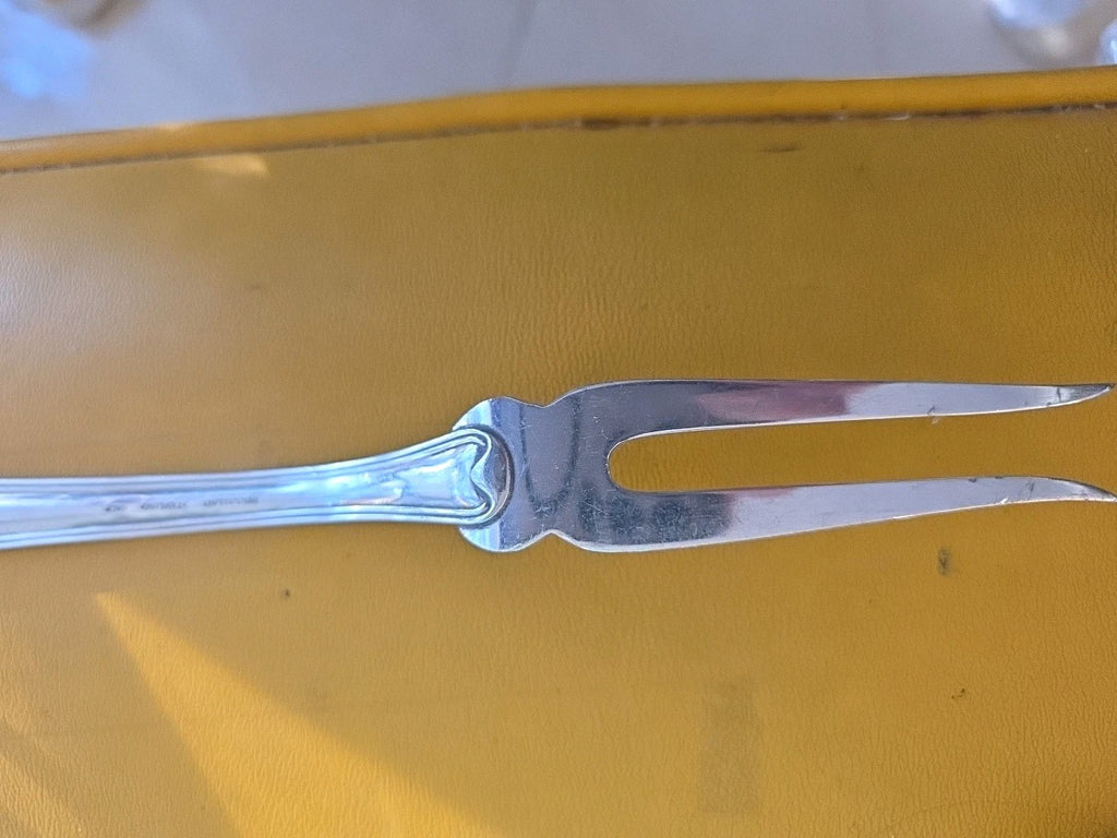 Buccellati Old Italian Sterling Silver Meat Fork 2-Tine 10 1/2"