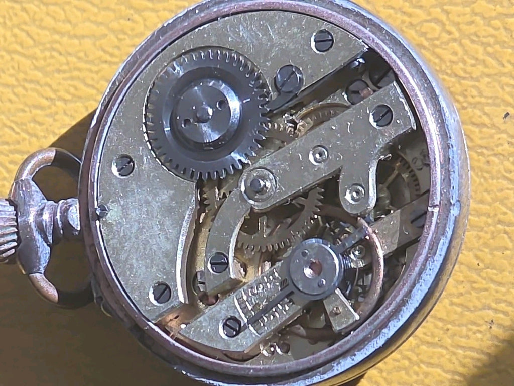 Enameled Silver & Gold ARGENT Dorf Ladies   POCKET WATCH