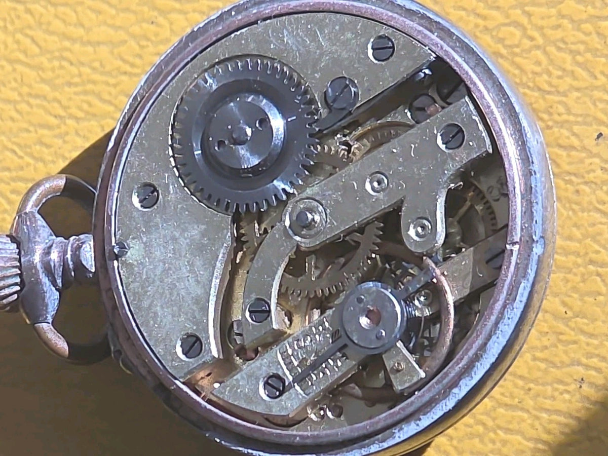 Enameled Silver & Gold ARGENT Dorf Ladies   POCKET WATCH
