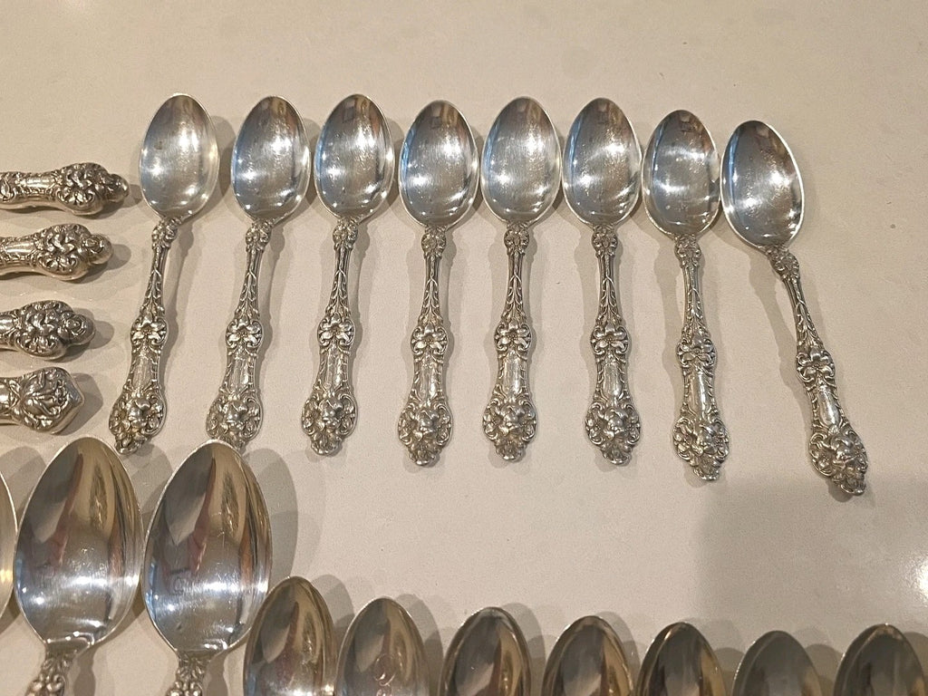 Old Orange Blossom by Alvin Sterling Silver Flatware Set Service 40 pcs