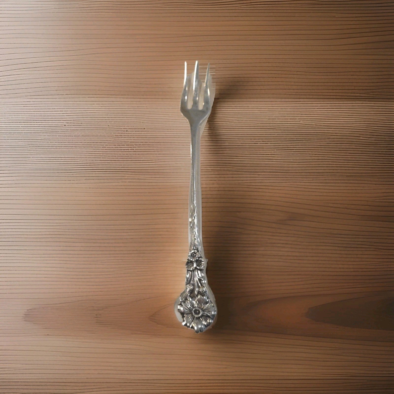 Rare Antique Sterling Silver Cocktail Fork Reed & Barton Harequin