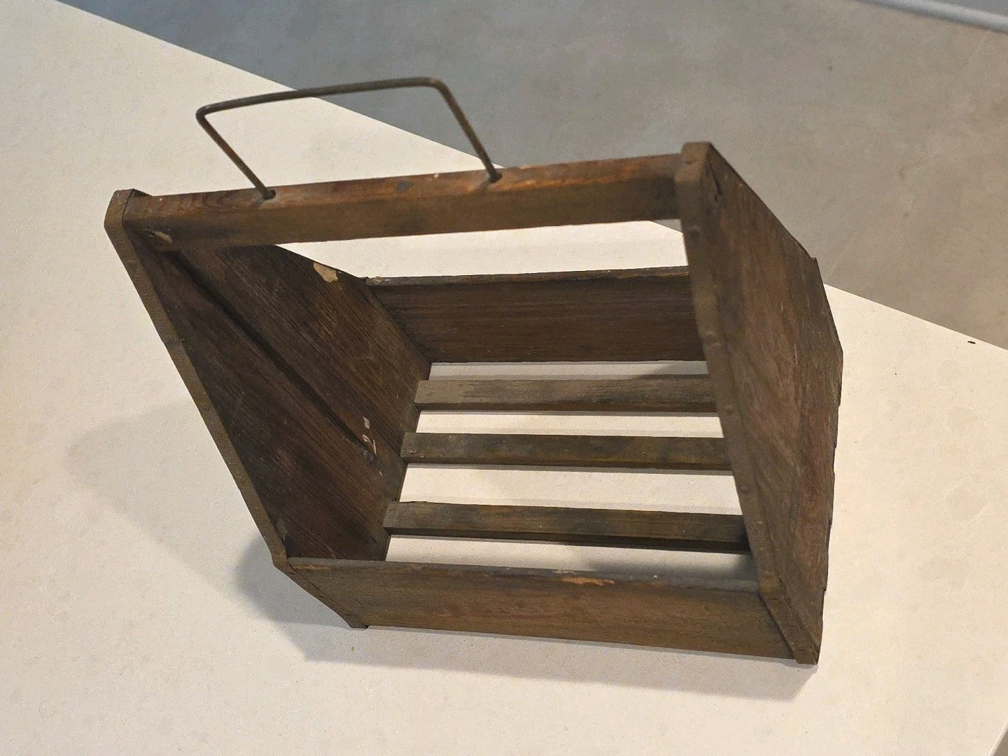 Early Pepsi Cola Wooden Soda Bottle Carrier - Great Graphics!