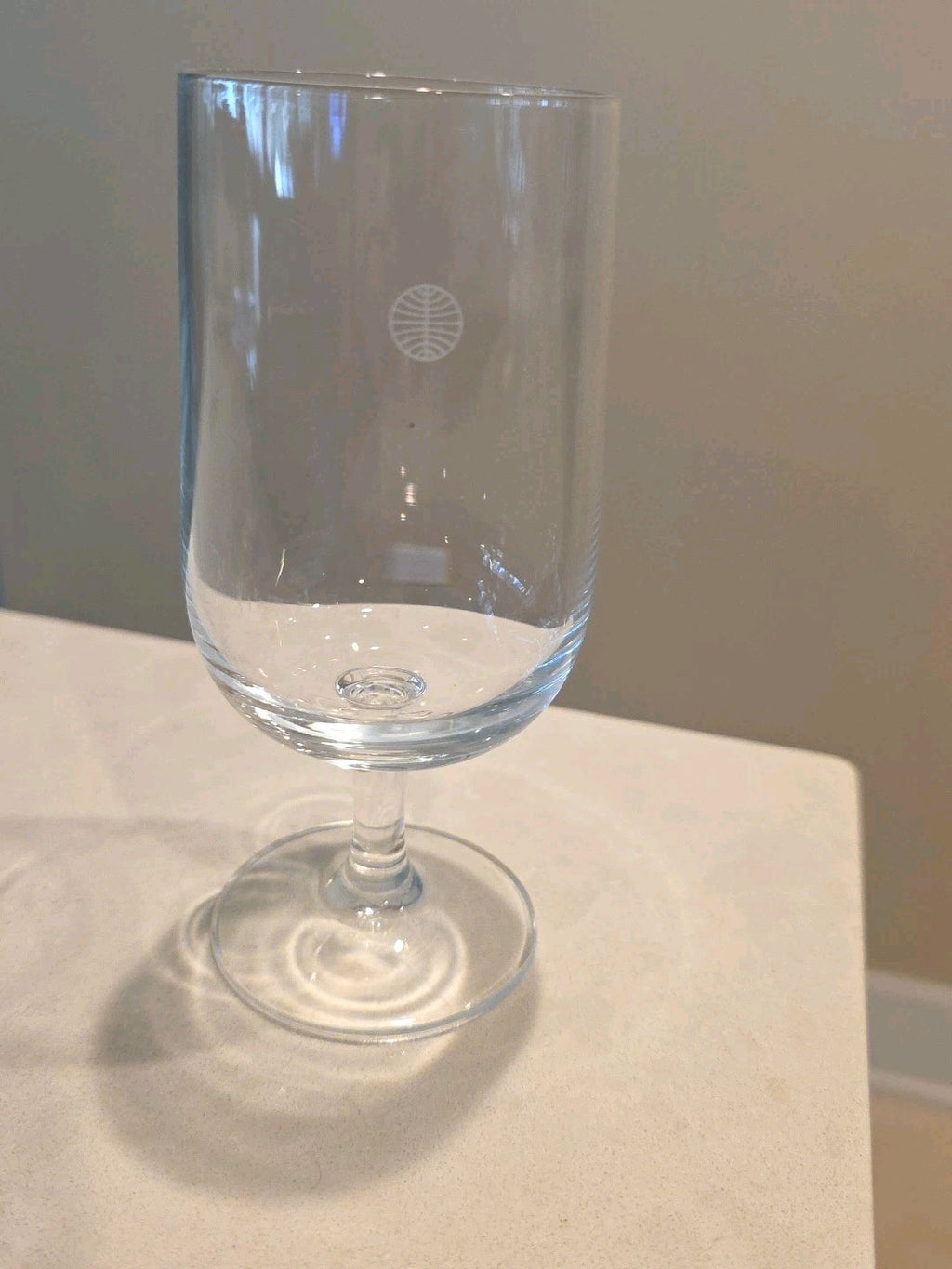 Pan Am Airlines Vintage 1980's First Class Service In Flight 6" Wine Glass