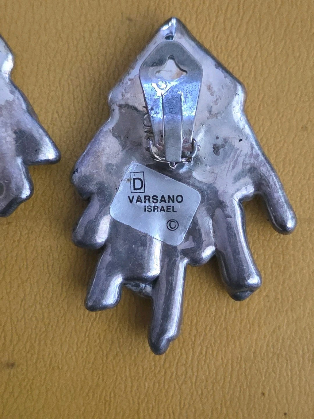 Rare Modernist/ Brutalist David Arsano-Sterling Silver Earrings Set