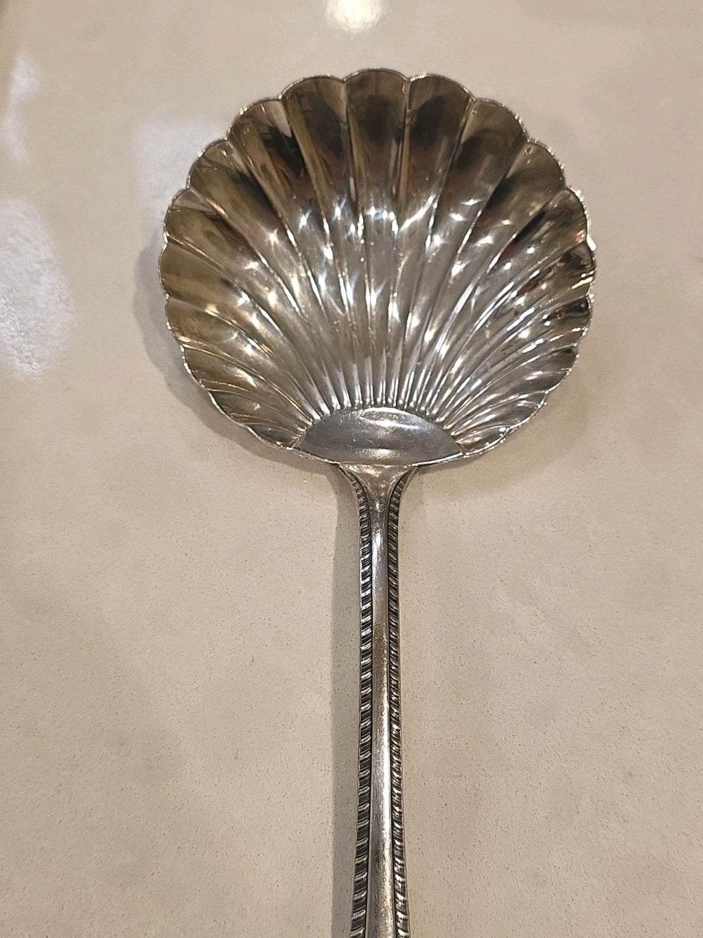 Feather Edge  Italian Feather Edge by Buccellati Sterling Casserole Spoon 7 7/8"