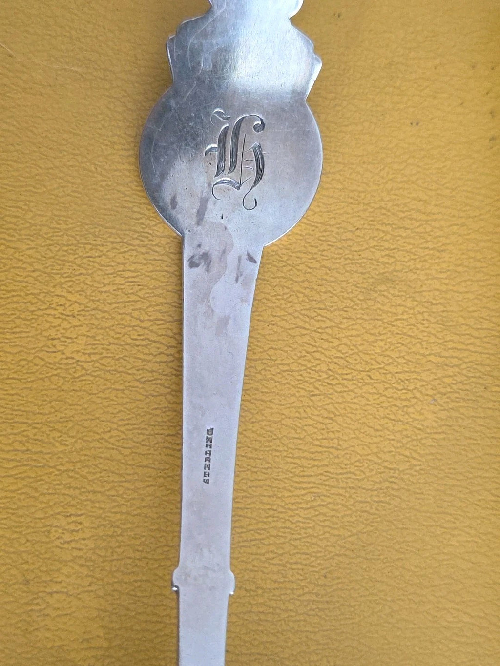Antique Sterling Silver Gorham Medallion Pierced Berry Ladle