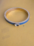 Coach Push Signature Hinged Bangle-Indigo Blue