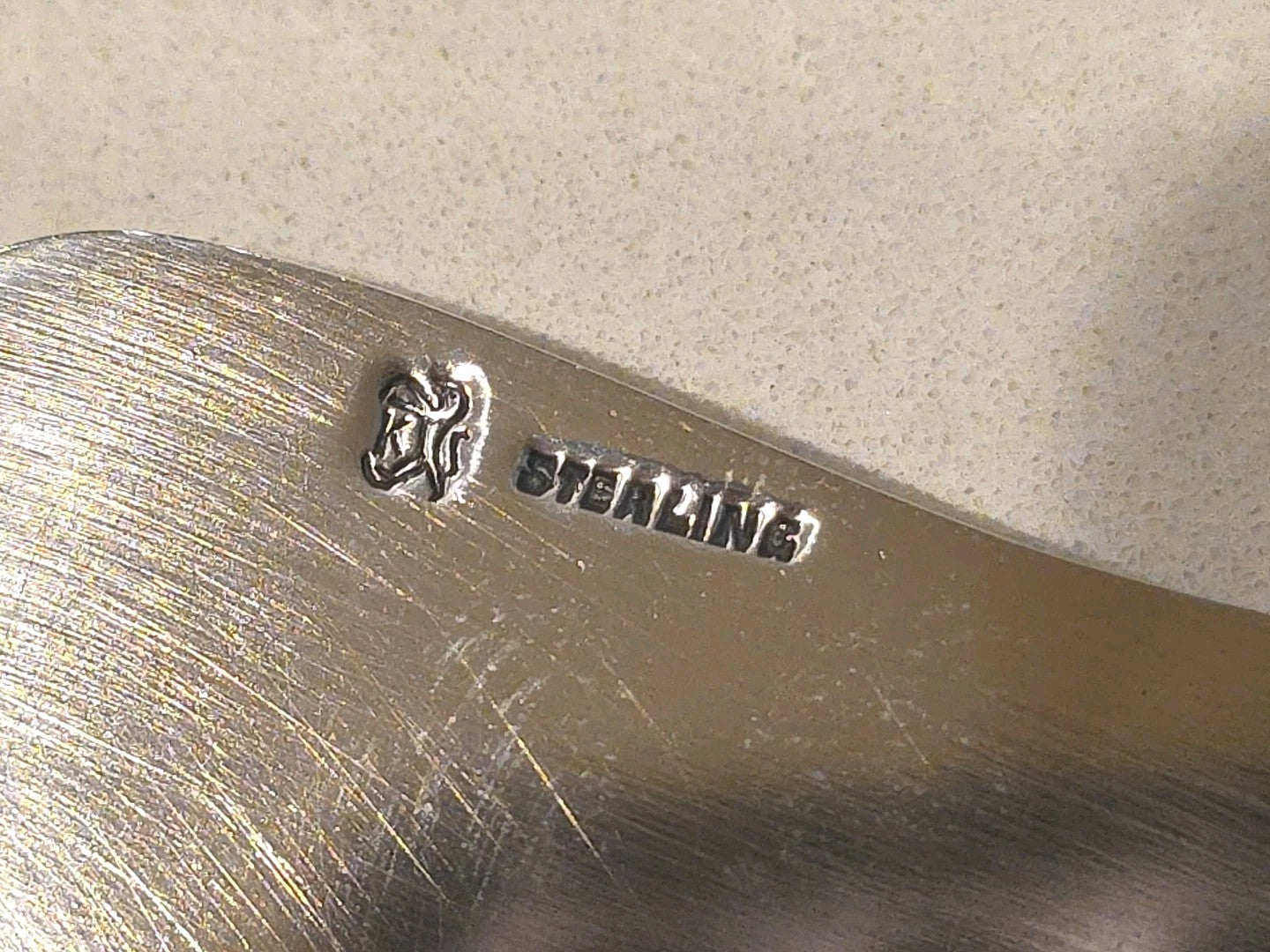 1900s Serving Knife Solid Sterling Silver Rococo Large 10 3/4" Rare