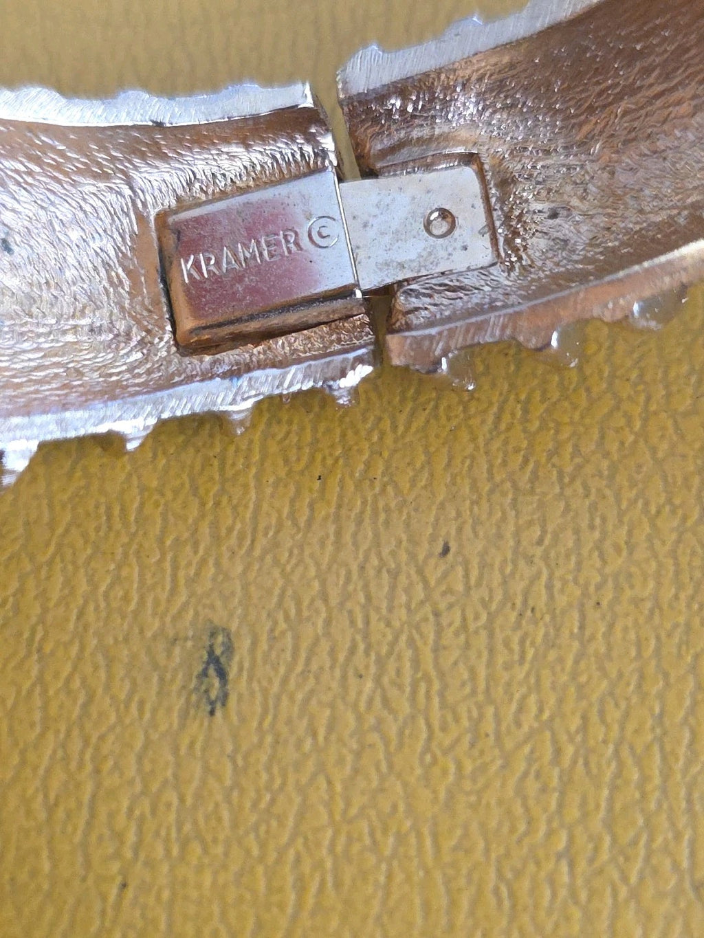 Vintage Mid-Century KRAMER Silver & Gold Bracelet