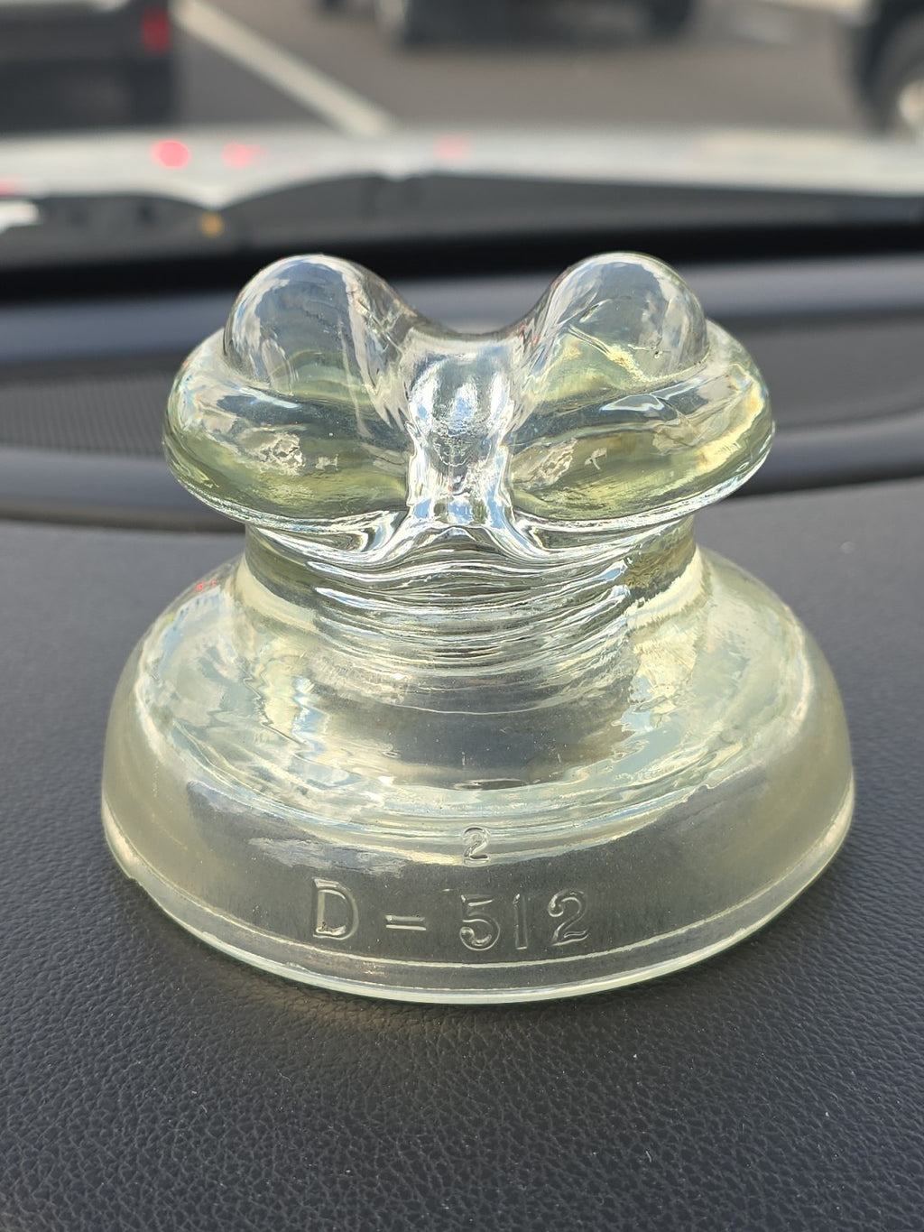 Vintage Hemingray D512 Glass Insulator Made In USA.
