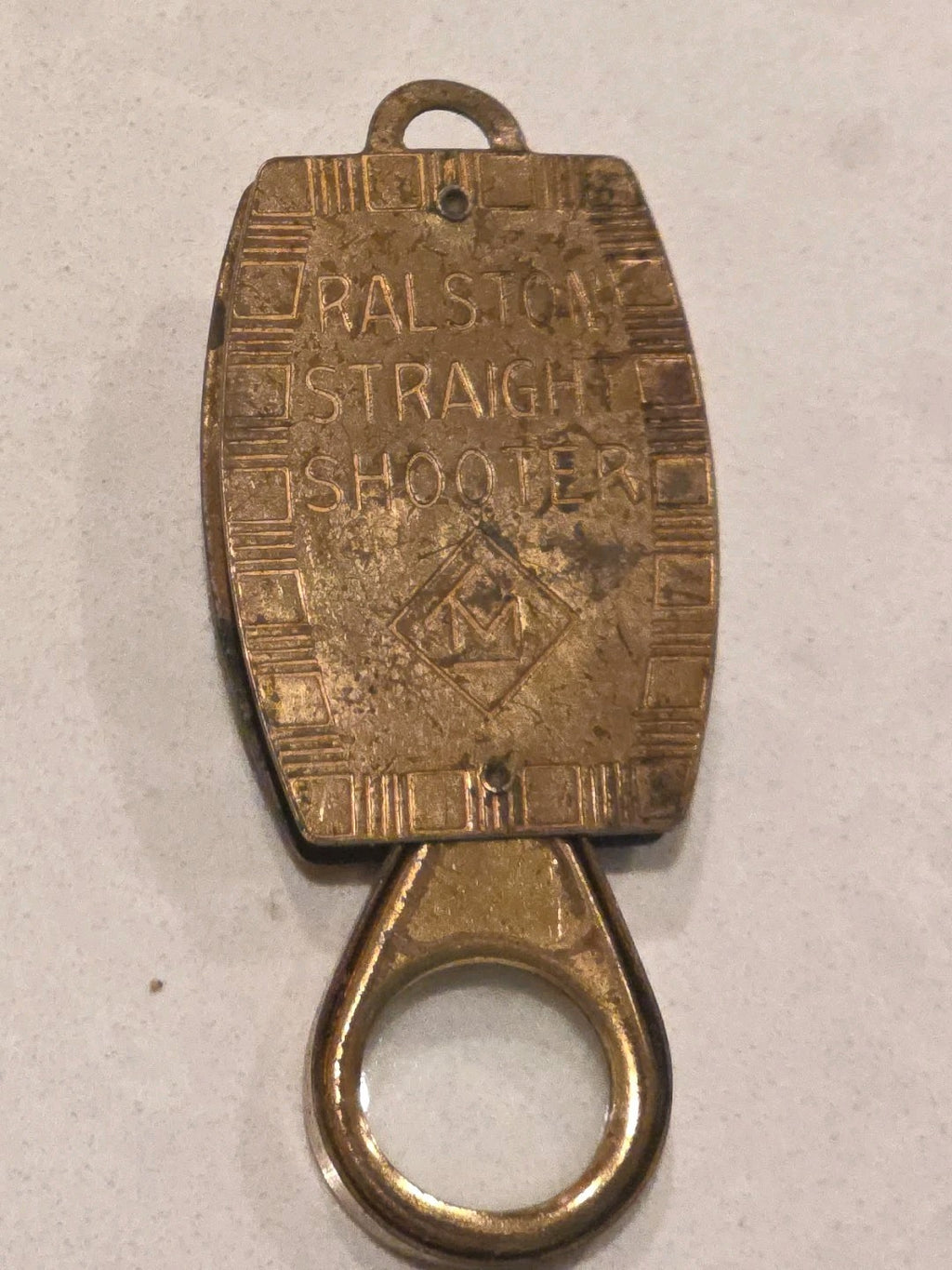 Very Rare Tom Mix Ralston Straight Shooter Magnifying Glass & Compass Toy