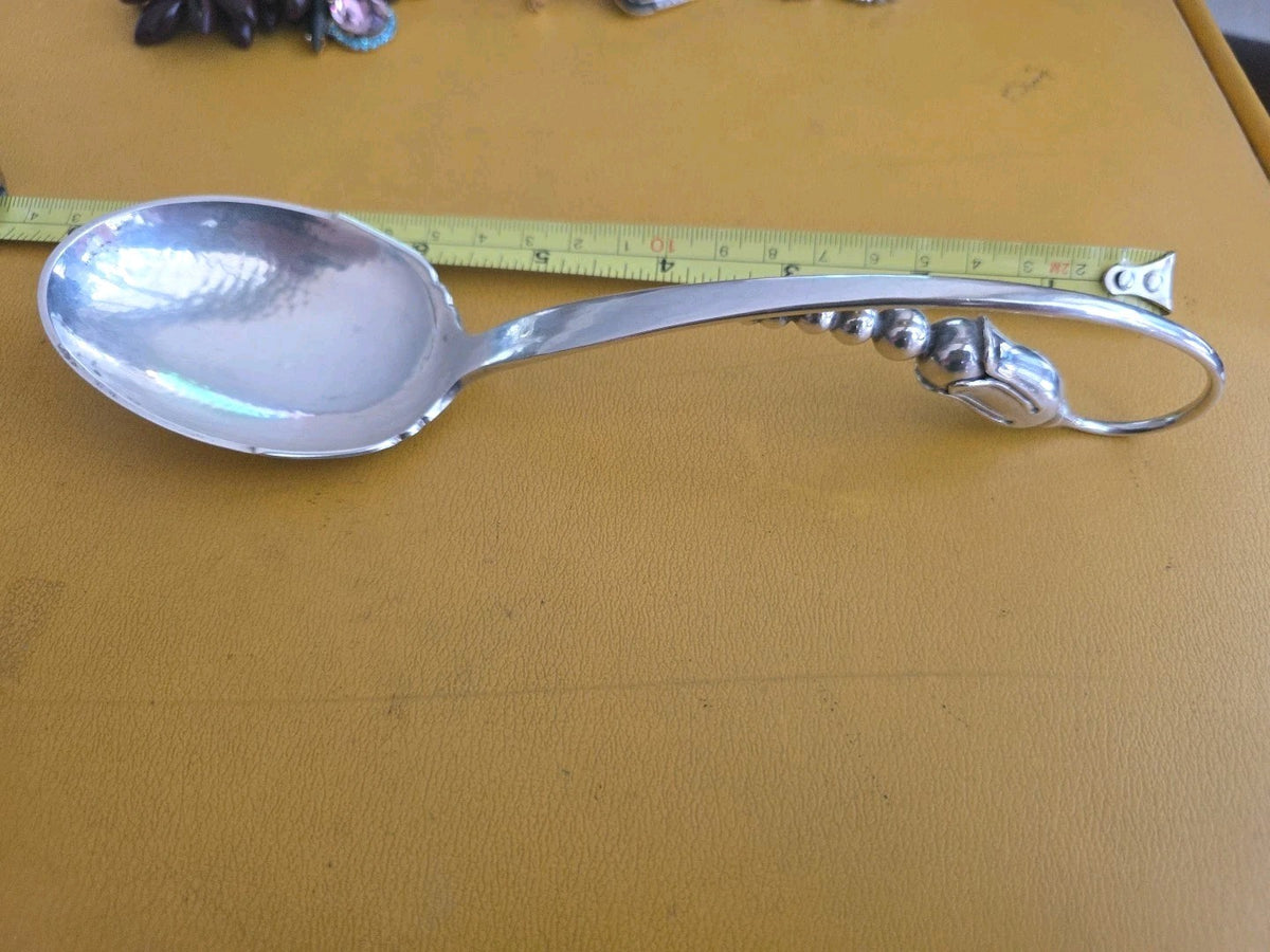 Blossom by Orla Vagn Mogensen Sterling Silver Sauce Ladle 8 1/4"