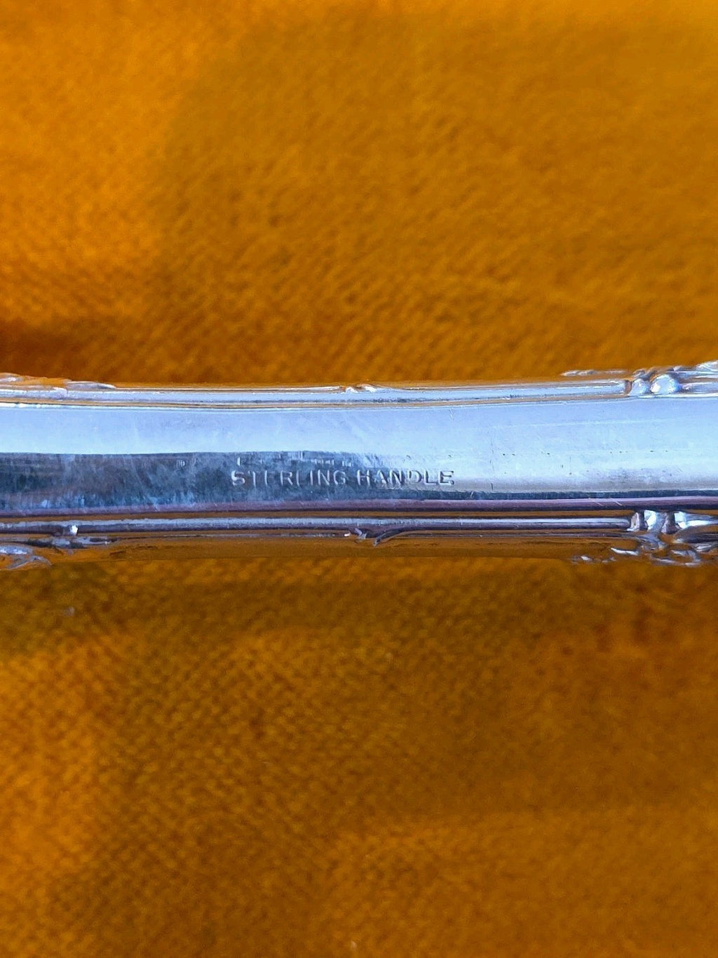 Large Sterling silver Carving Knife & Fork Set With Case
