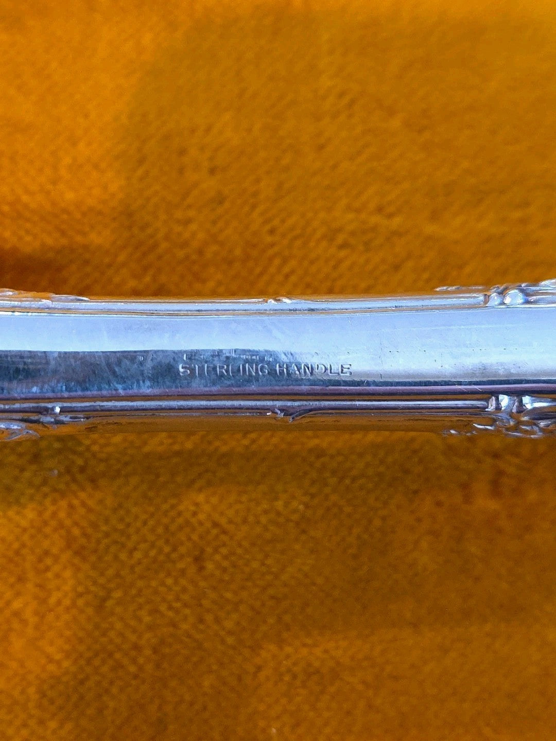 Large Sterling silver Carving Knife & Fork Set With Case