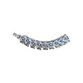Coro VTG Pegasus Bracelet Silver Tone AB Rhinestone Art Deco Glam Signed Costume