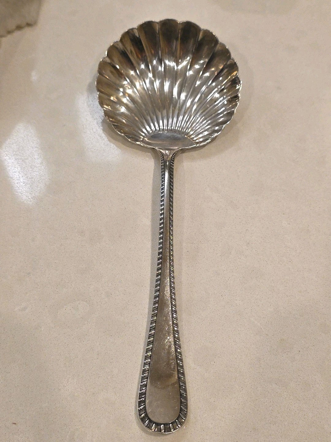 Feather Edge  Italian Feather Edge by Buccellati Sterling Casserole Spoon 7 7/8"
