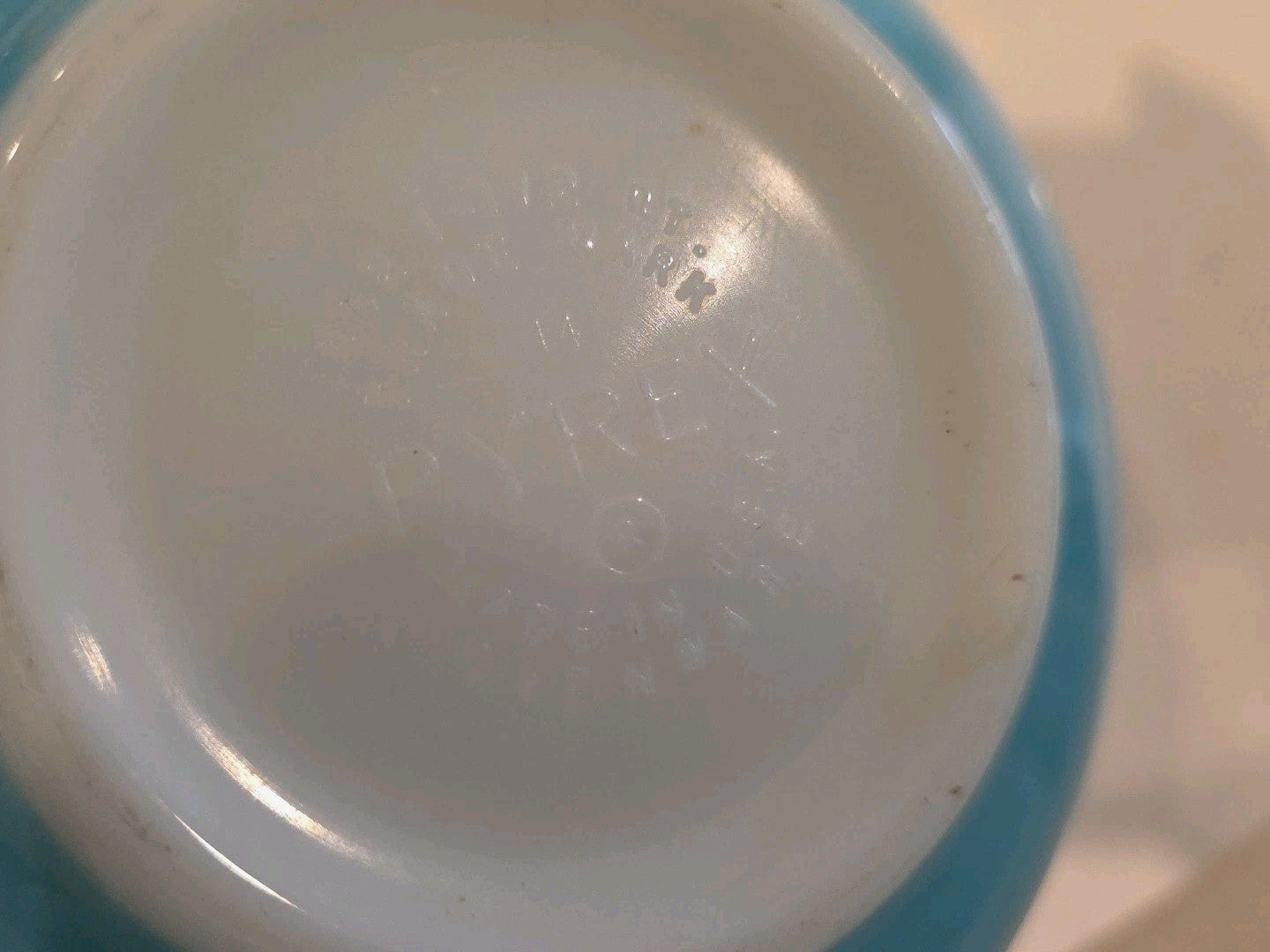 1959 Pyrex Tourquoise Amish Butterprint Set of 4 Cinderella Mixing Bowls Vintage