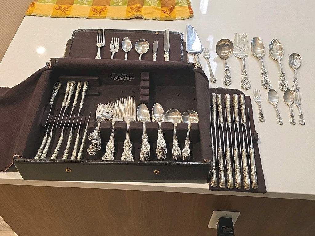 Antique Reed & Barton Francis I 93pcs Silverware 6-Pc Setting Service for 12