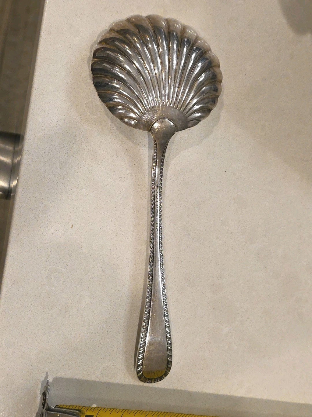 Feather Edge  Italian Feather Edge by Buccellati Sterling Casserole Spoon 7 7/8"