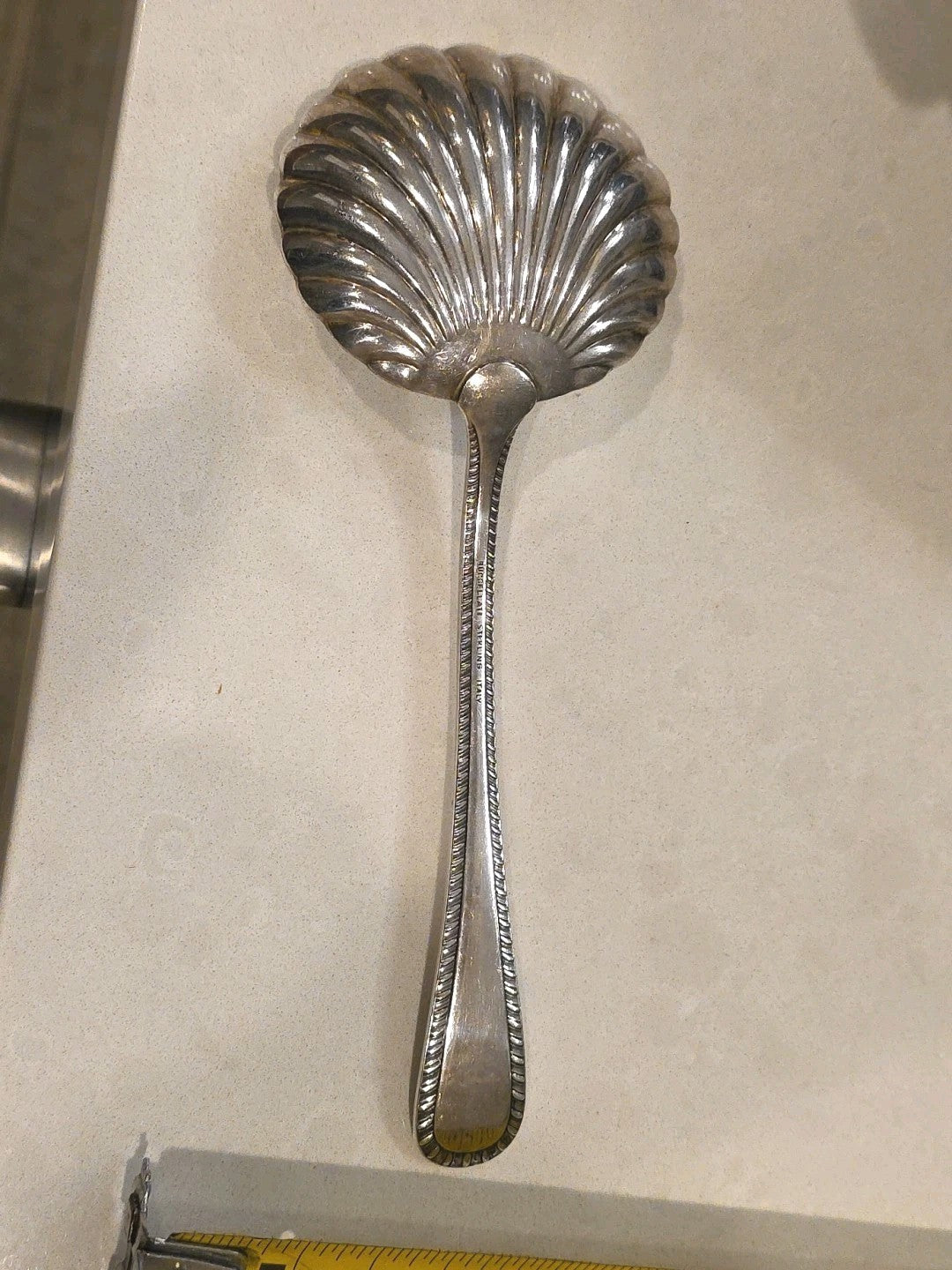 Feather Edge  Italian Feather Edge by Buccellati Sterling Casserole Spoon 7 7/8"