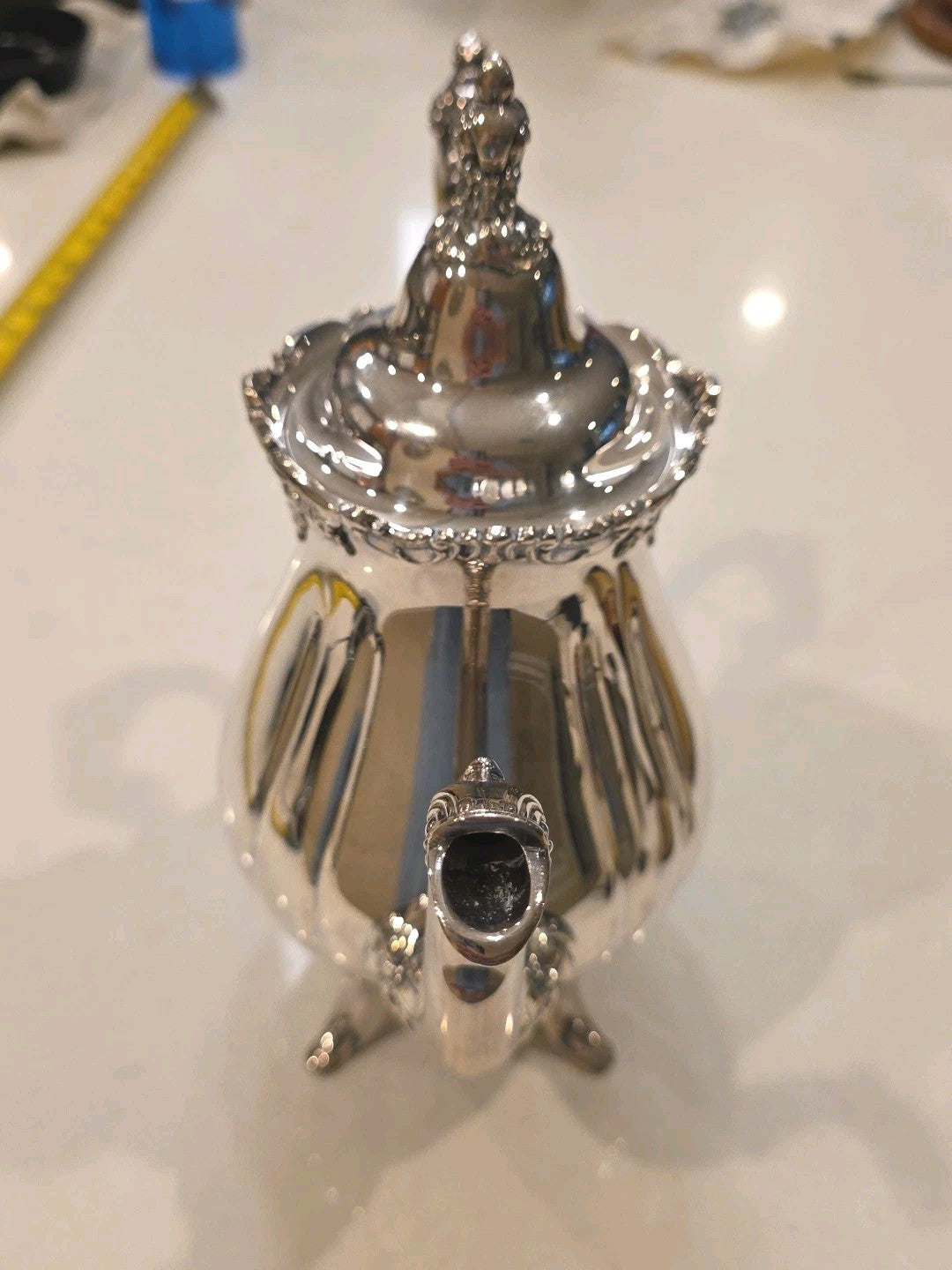Vintage  Baroque by Wallace Silverplate Coffee Pot Tea Pot