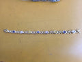 Sterling Silver X Style  Amethyst  & Citrine 7" Braclet