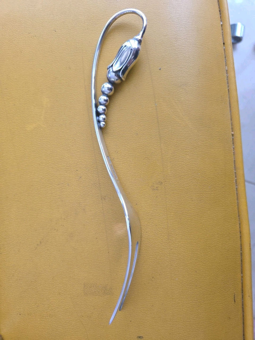 O. Mogensen #35 Sterling Silver 8 3/8" Cold Meat Fork