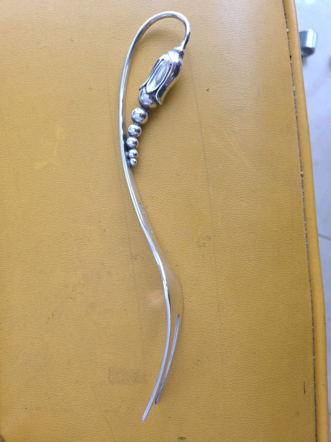 O. Mogensen #35 Sterling Silver 8 3/8" Cold Meat Fork