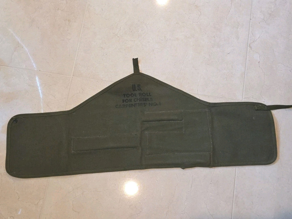 US military U.S. forces 1951 WW2 rarity canvas tool roll case